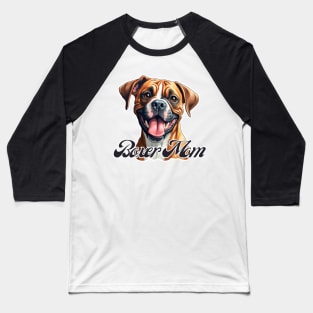 Boxer mom  T-Shirt - Dog Lover Gift, Pet Parent Apparel Baseball T-Shirt